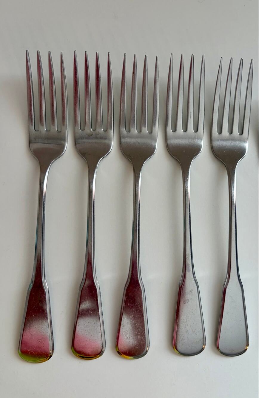 Oneida Independence Deluxe Stainless Oval Soup Spoons 6 3/4” Set of 5 Vintage